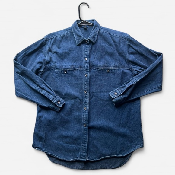 VINTAGE 1980’s Gap Denim Shirt Women’s Sz Small Oversized fit - Picture 1 of 10